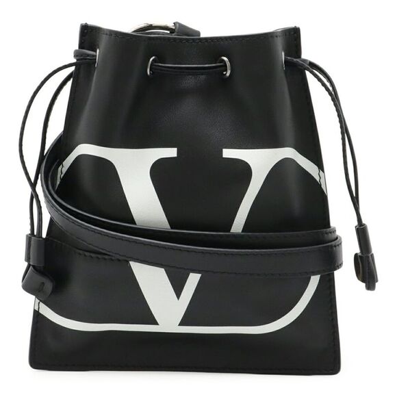 VALENTINO Handbags - Valentino Leather V Logo Shoulder Pouch